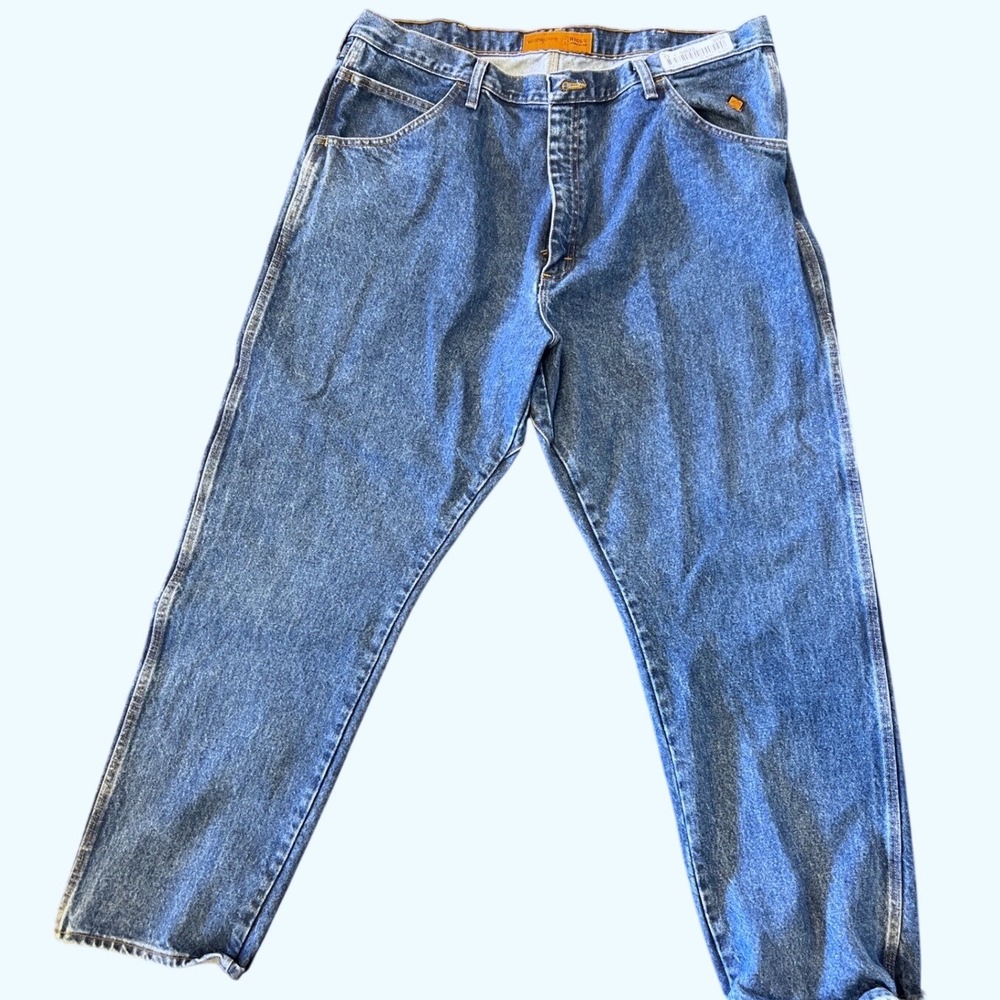 Wrangler Jeans Mens 42x32 Blue FR Flame Resistant FR3W050 Workwear Utility